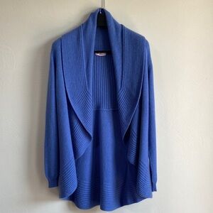 100% Cashmere Lora Piana Yarn Shawl Neck  Sweater Cardigan Made in Italy L